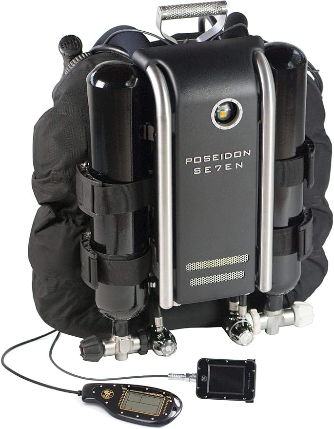 HTD Poseidon Trimix Rebreather SE7EN TEC Package EU + Dive Computer M28