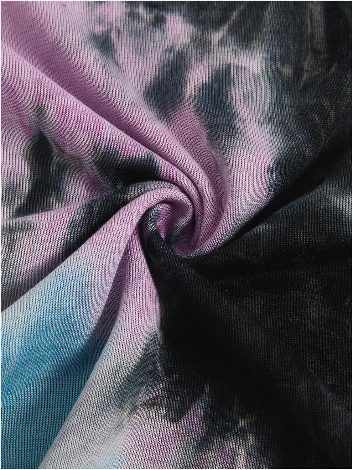 Verdusa Men's Tie Dye Short Sleeve Round Neck Graphic Tee Tops - Image 2