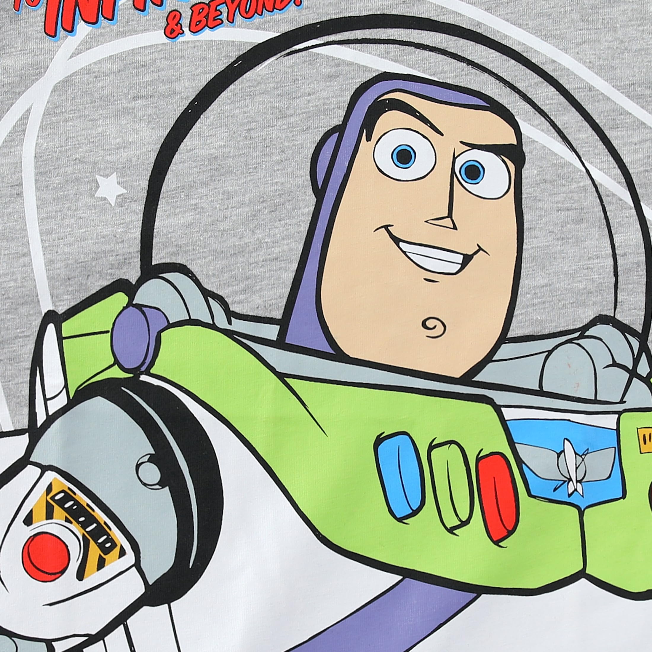 Disney Toy Story Woody, Buzz and Rex chłopięca koszulka z krótkim rękawem, 4-pak dla maluchów i małych dzieci