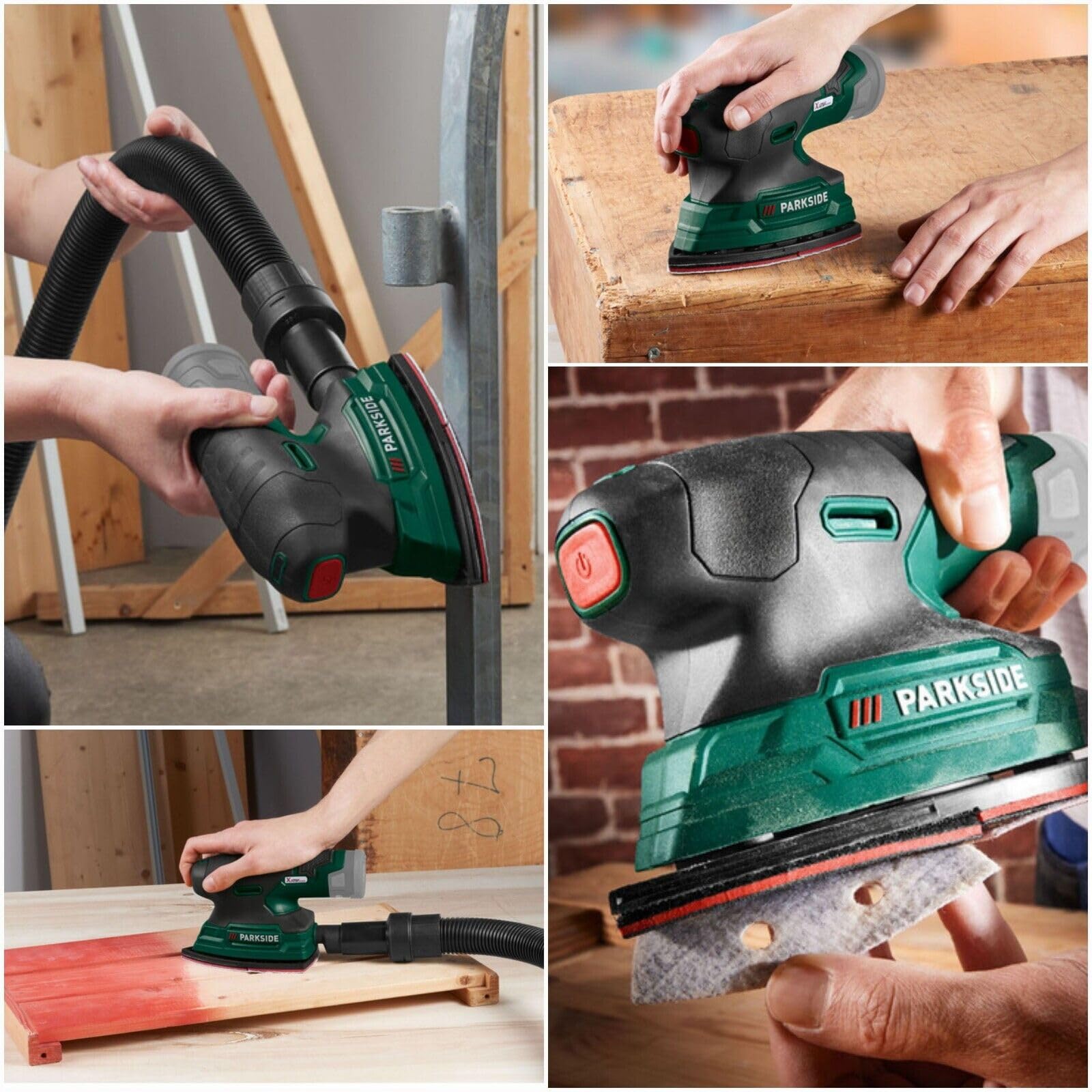 Ponceuse de détail sans fil Parkside 12 V sans batterie ni chargeur