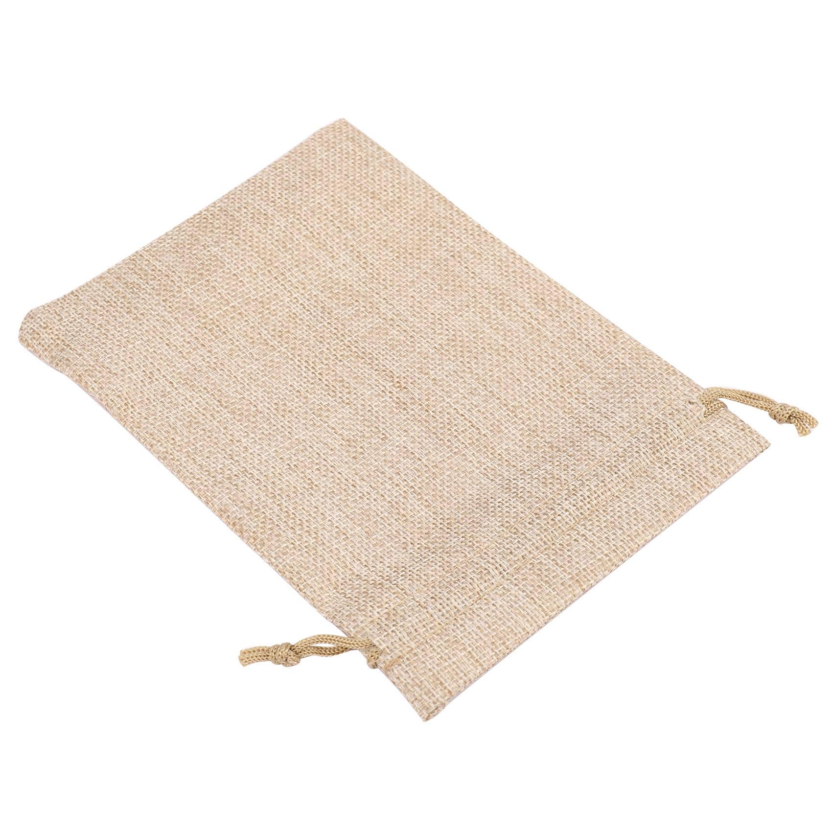 Oikabio 100 sztuk – woreczki do pakowania ze sznurkiem, 13 x 18 cm, opakowanie prezentowe, do przechowywania, płótna, na biżuterię, worki na wesele, prysznic, urodziny, Boże Narodzenie