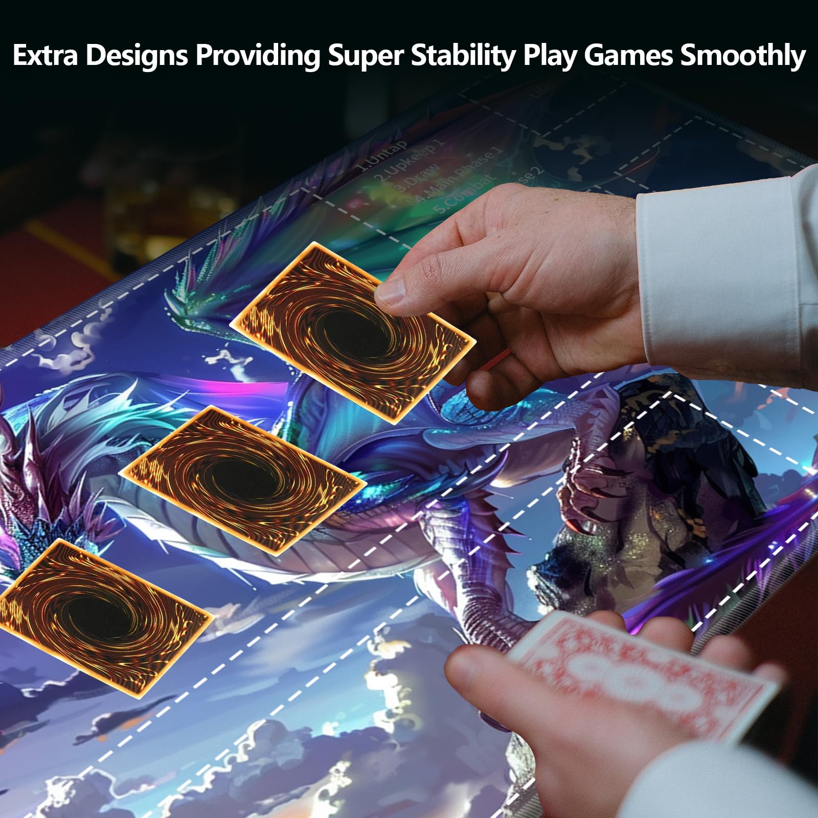 Amazon.com: for MTG Card Playmat with Zone,Game Play Mat for MTG