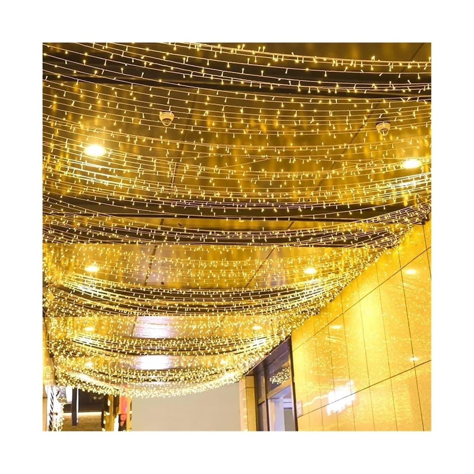 Luces para árboles de Navidad, Guirnalda de luces navideñas for exteriores, decoración blanca 20 m for fiestas, bodas y otras ocasiones