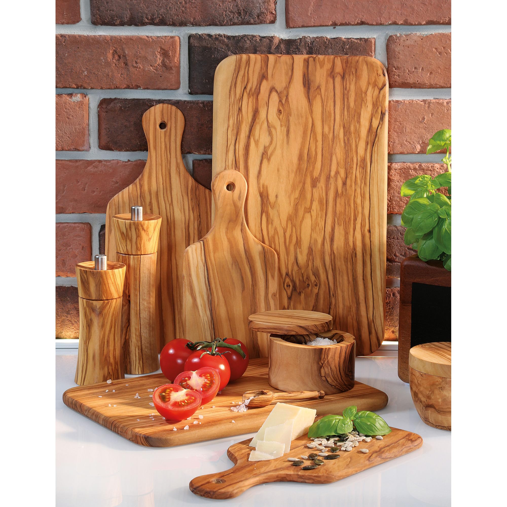 Zassenhaus Salzmühle Frankfurt Olivenholz Mahlwerk aus Hochleistungskeramik, Made in Germany, Maße: H: 14 cm, D: 5,4 cm, 022414