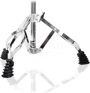 Griffin Snare Drum Stand (Percussion TiltPro X Edition) Double Braced Drum Hardware with Slip-Proof Gears & Basket Clamp for Snares, Toms & Practice Pads