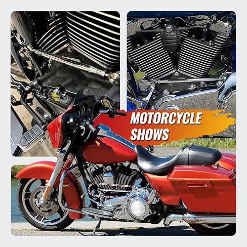 Miniatura 7 de GZYF Varillaje de cambio redondo de motocicleta para Harley Touring Electra Glide FLHT, Road King FLHR, Road Glide FLTR, Street Glide FLHX, Trike