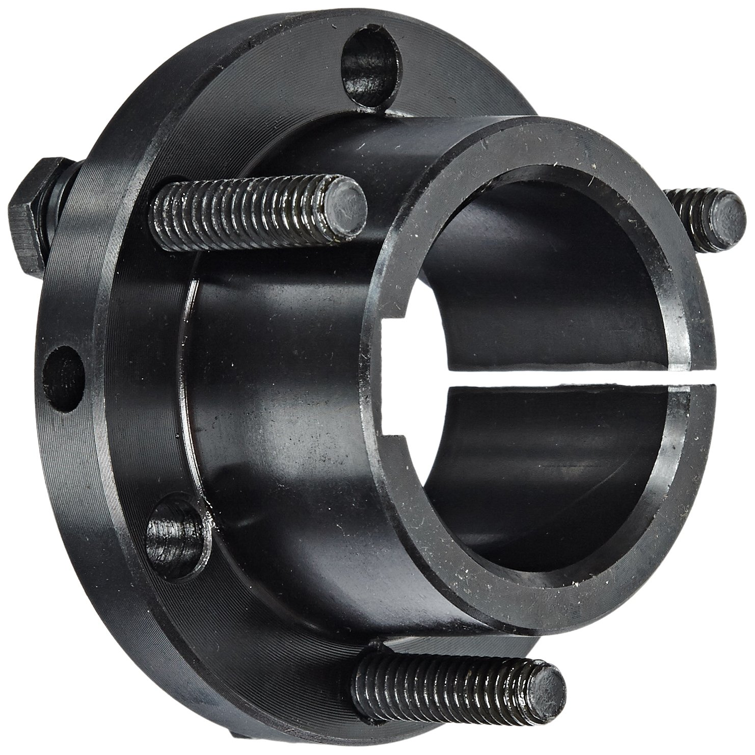 TB Woods Type SH SH35MM Sure-Grip Bushing, Cast Iron, 35 mm Bore, 1.871" OD, 1.25" Length, 3500 lbs/in Torque, Standard Design, Standard Keyway