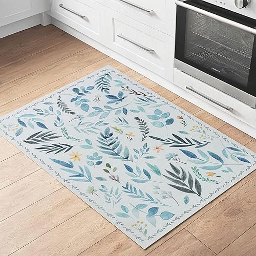 Miniatura 4 de Syalife Alfombras de área de 2 x 3, antideslizantes, lavables, pequeñas para entrada, cocina, baño, habitación de los niños, alfombra de entrada de