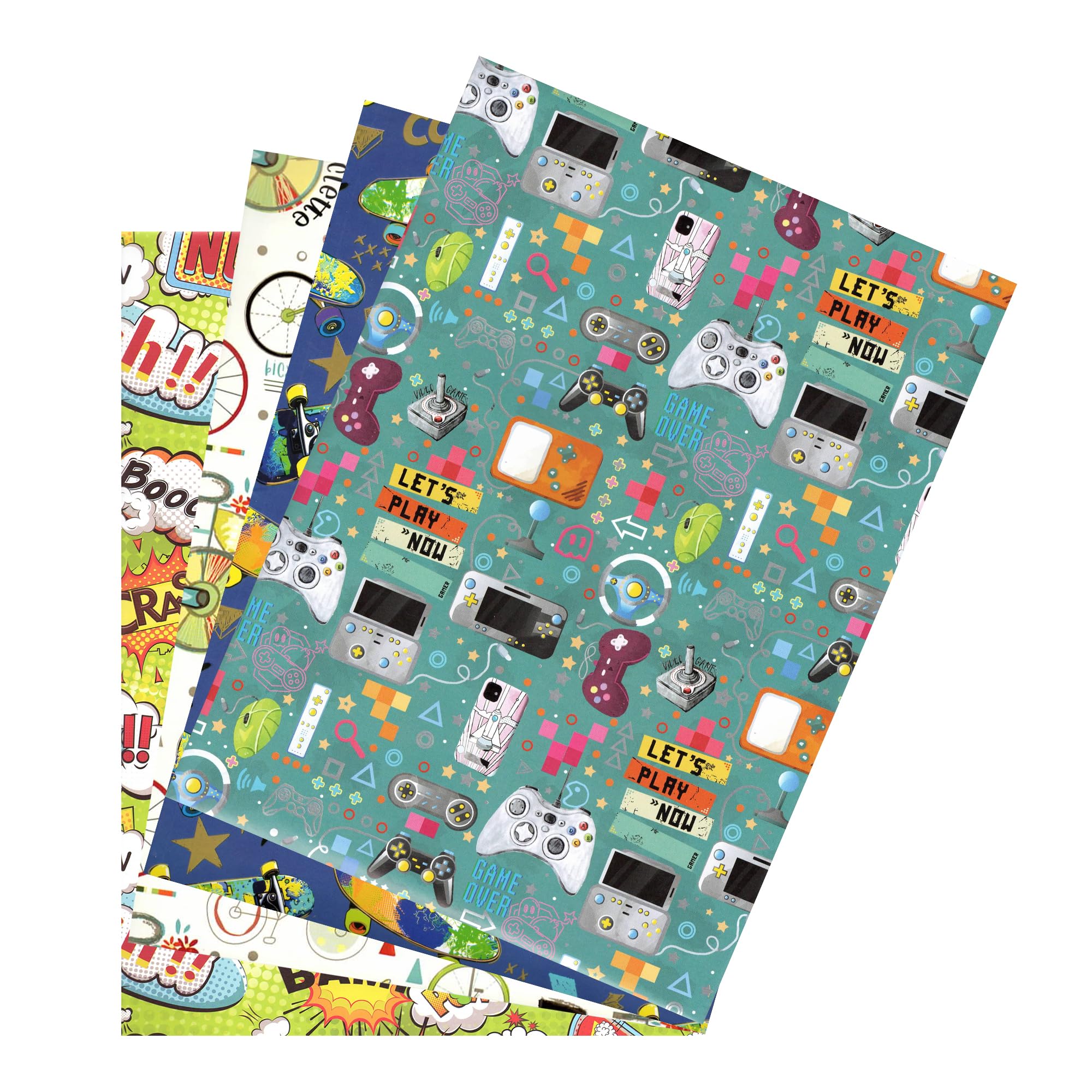 ARKRAFT Gift Wrapping Paper Set 4 Sheets Size 90 x 65 cm Birthday Boy Child (Boy) โ image 1
