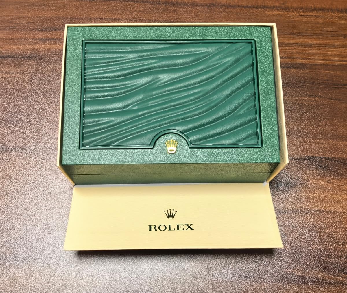 Uhrenbox Behälter Einzelkasten Grün Holz Aufbewahrung Schutz Organizer Display für Rolex Sky-Dweller