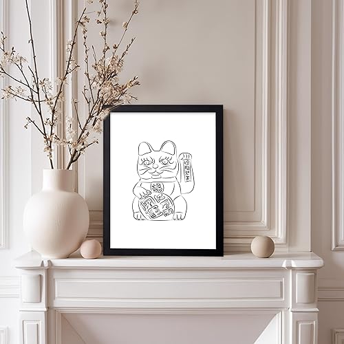 Miniatura 27 de Poster Master Póster de peonías – Estampado de flores retro – Ilustración floral – Ilustración en blanco y negro – Diseño de línea y abstracto –