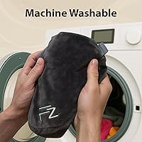 Vista 9 de FLOWZOOM Almohada inflable para el cuello para viajar en avión, almohada de avión con capucha en forma de H con 5 modos de repetición, inflado