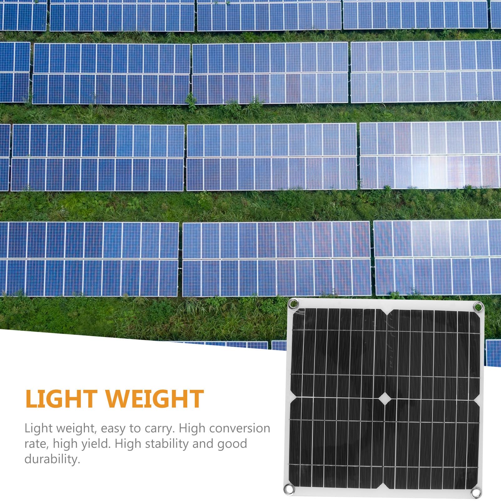 Kit Pannello Solare 200w per Ricarica Batterie 12v Monocristrallino | Portatile e Facile da Trasportare, Alta Resistenza, Doppia Uscita USB Dc per Campeggio e Attività Outdoor