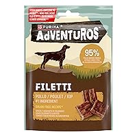 Adventuros High Meat 70g Filetti nº1 ingrediente Pollo, 8 Confezioni da 70g