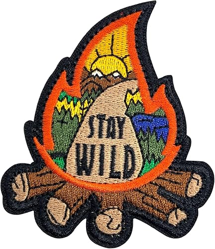 Parche táctico con texto en inglés Stay Wille, parches militares para campamento, divertidos apliques bordados para ropa, mochila, chalecos, jeans,