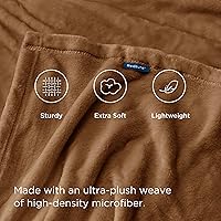 Vista 219 de Bedsure - Manta de vellón, tamaño queen, suave, ligera, afelpada, mullida, acogedora, de microfibra de lujo, color rosa, 90 x 90 pulgadas