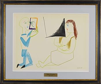 Amazon.co.jp: パブロ ピカソ 『 人間喜劇 より Ⅸ 』 絵画 本