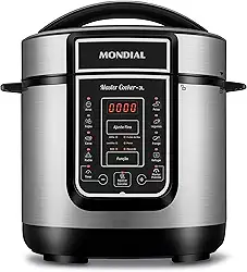 MONDIAL Panela de Pressão Elétrical, Master Cooker - 3L, 110V, Preto, 700W - PE-40