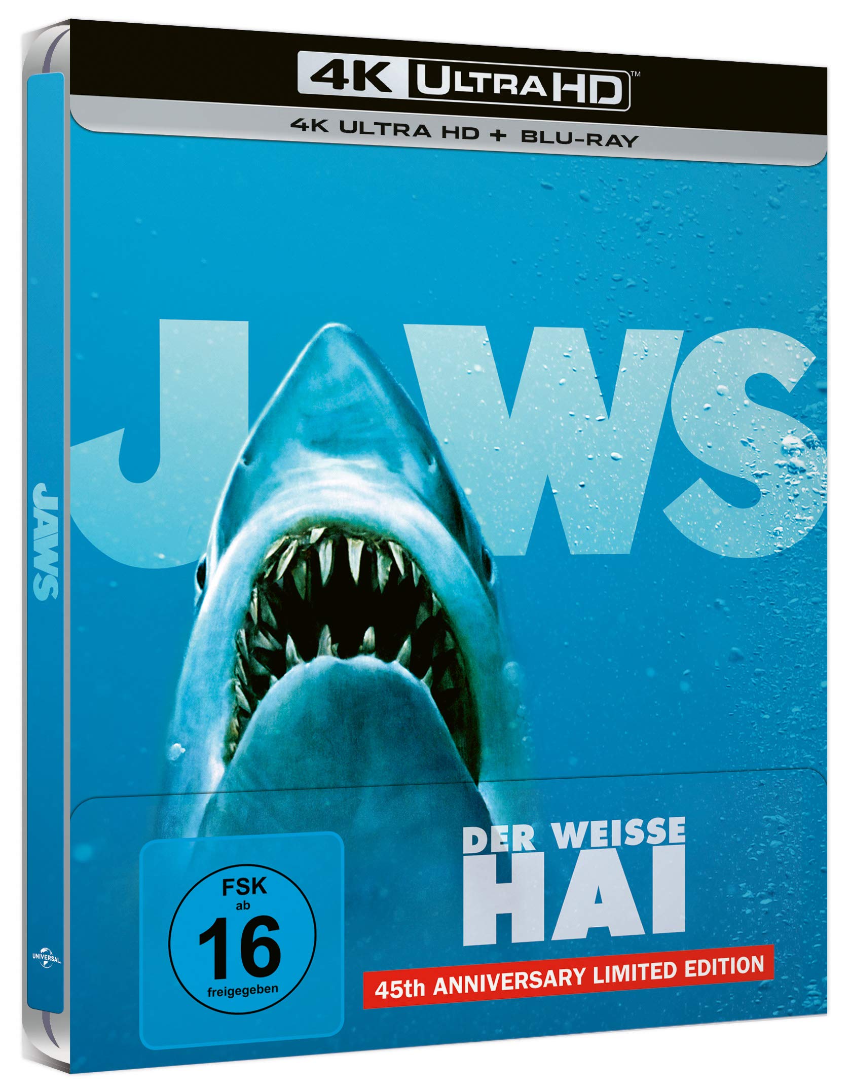 Der weisse Hai - 45th Anniversary Lim. Steelbook (4K UHD) [Blu-ray]