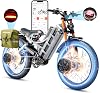 eAhora 2025 Romeo Pro 3 Pro 2 5600W 4000W 46-50MPH Dual Motor Electric Bike for Adults, 8070Ah200 Miles Long Range Electric Bike, 26 Puncture-Proof Tire, 7-Speed Pedal Assist UL Certificate