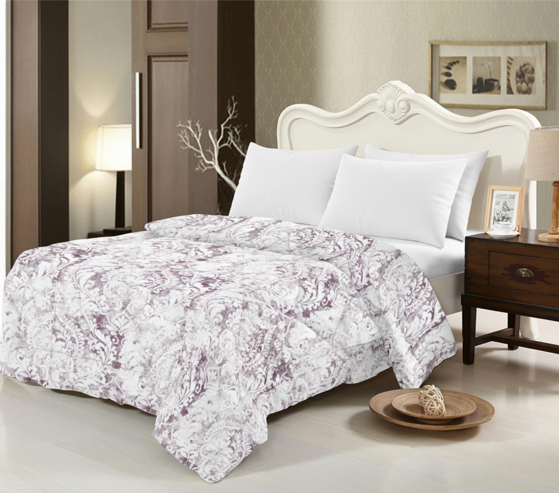 Edredón Nórdico para Cama 150 (250x260 cm) - Relleno de Fibra 250gr/m2, Diseño Estampado Reversible, Suave, Transpirable, Hipoalergénico, Ligero y Cálido para Invierno y Entretiempo (Suzhou)