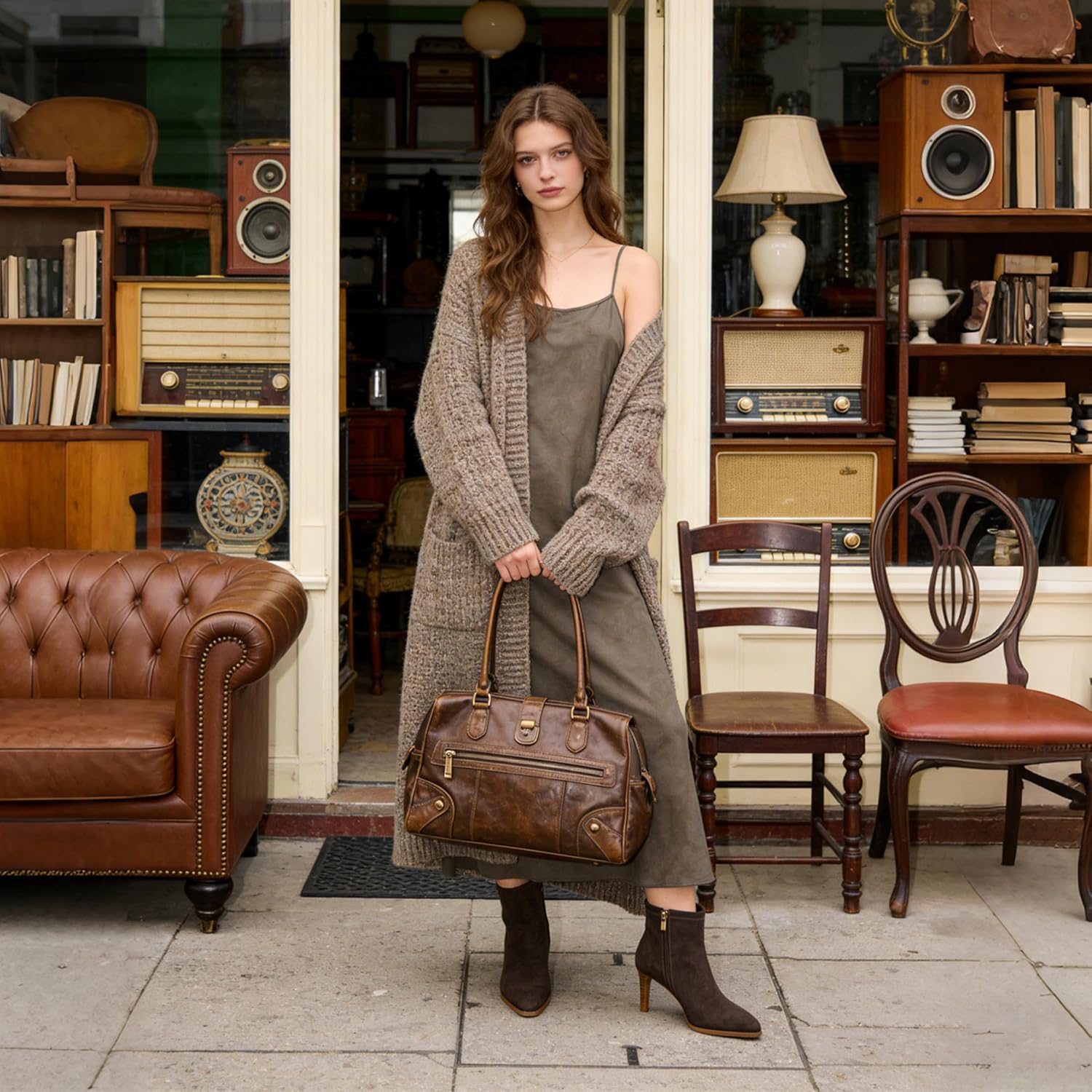 Ankle Boots for Women Low Heel Women's Suede Ankle Boots - Pointed Toe for Evening Wear Sexy Fall Winter - Image 2