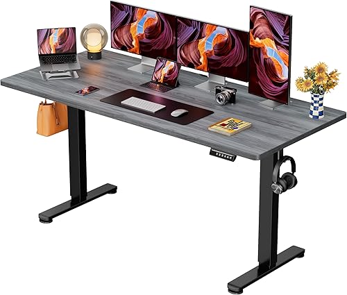 Miniatura 39 de ErGear - Escritorio eléctrico de pie con altura ajustable, 48 x 24 pulgadas, para sentarse y pararse, computadora con memoria, para oficina en casa