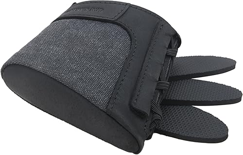 Miniatura 3 de Tas Trost Extensión de culata de pistola de rifle, cuero retro y lona sin cordones en la almohadilla de retroceso, protector de glúteos para