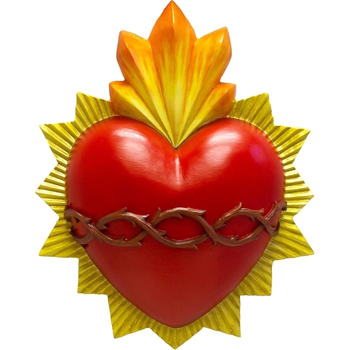 Buy World of Wonders Sacred Heart Religious Wall Sculpture Holy