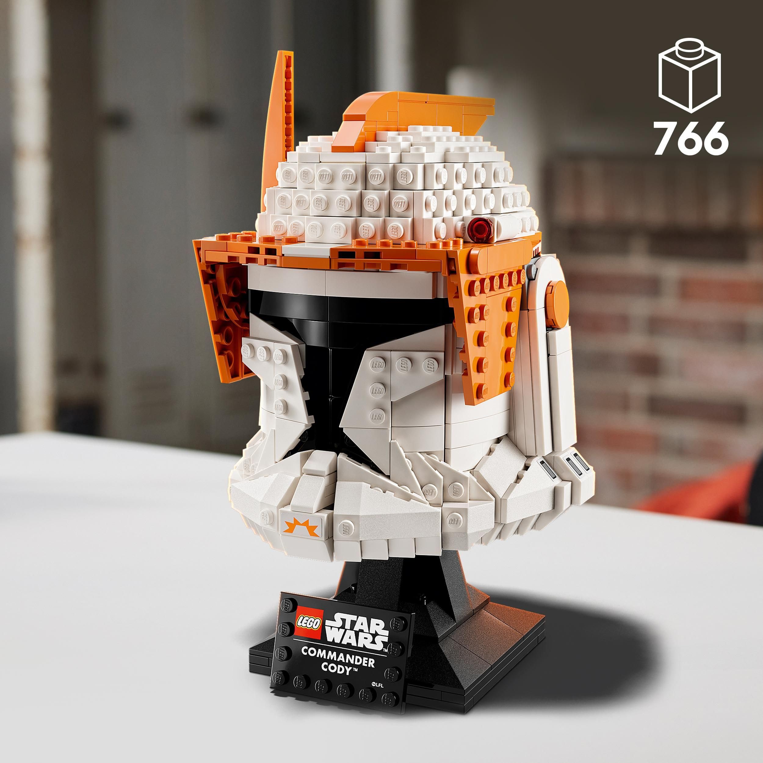 LEGO Star Wars Casco del Comandante Clon Cody, Manualidades para Adultos, Película Las Guerras Clon, Regalo Coleccionable, Decoración para Casa 75350