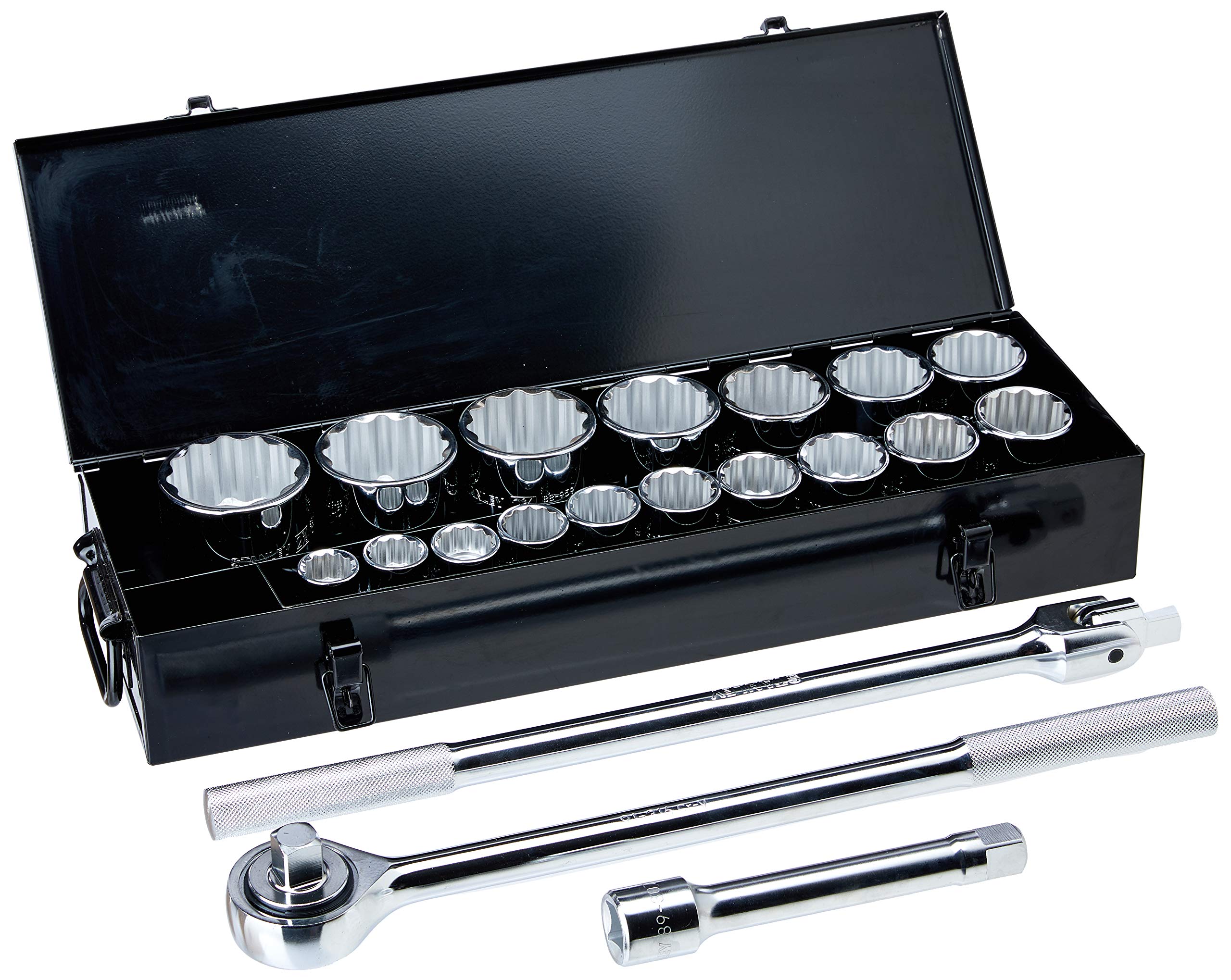 STANLEY Jogo de Soquetes em Polegadas Encaixe 3/4 Pol. 21 Peças 87