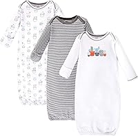 Vista 18 de Touched by Nature - Camisones unisex de algodón orgánico para bebé Margarita