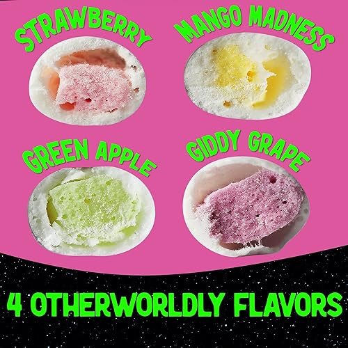 Vista 4 de Caramelos masticables liofilizados de alta calidad, Moon Clouds liofilizados, enviados en caja para mayor protección, caramelos Freetles de Space