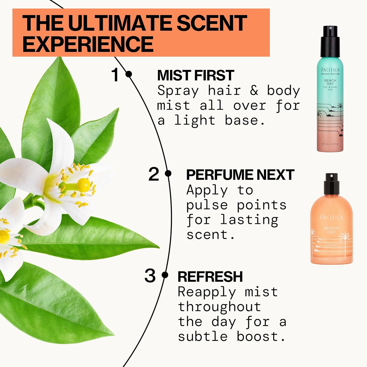 Pacifica Beach Day Spray Perfume, Fragrances, Bliss, Bergamont, Orange Flower, Sandalwood, Amber, Suede Leather, Clean Perfume, Parfum, Eau de Toilette Clean Vegan & Cruelty-Free - Image 9