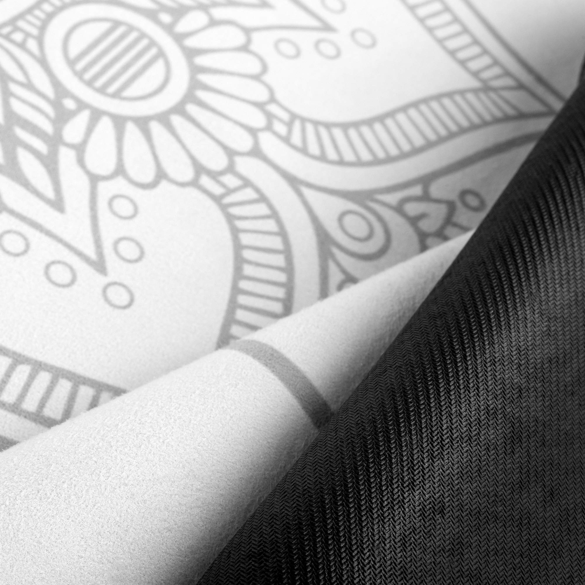 Spokey Tappetino da yoga, 183 x 61 x 1,5 mm, con linee guida, strato superiore effetto pelle scamosciata, strato inferiore in gomma, antiscivolo, stabile e sicuro, per yoga, pilates, fitness e