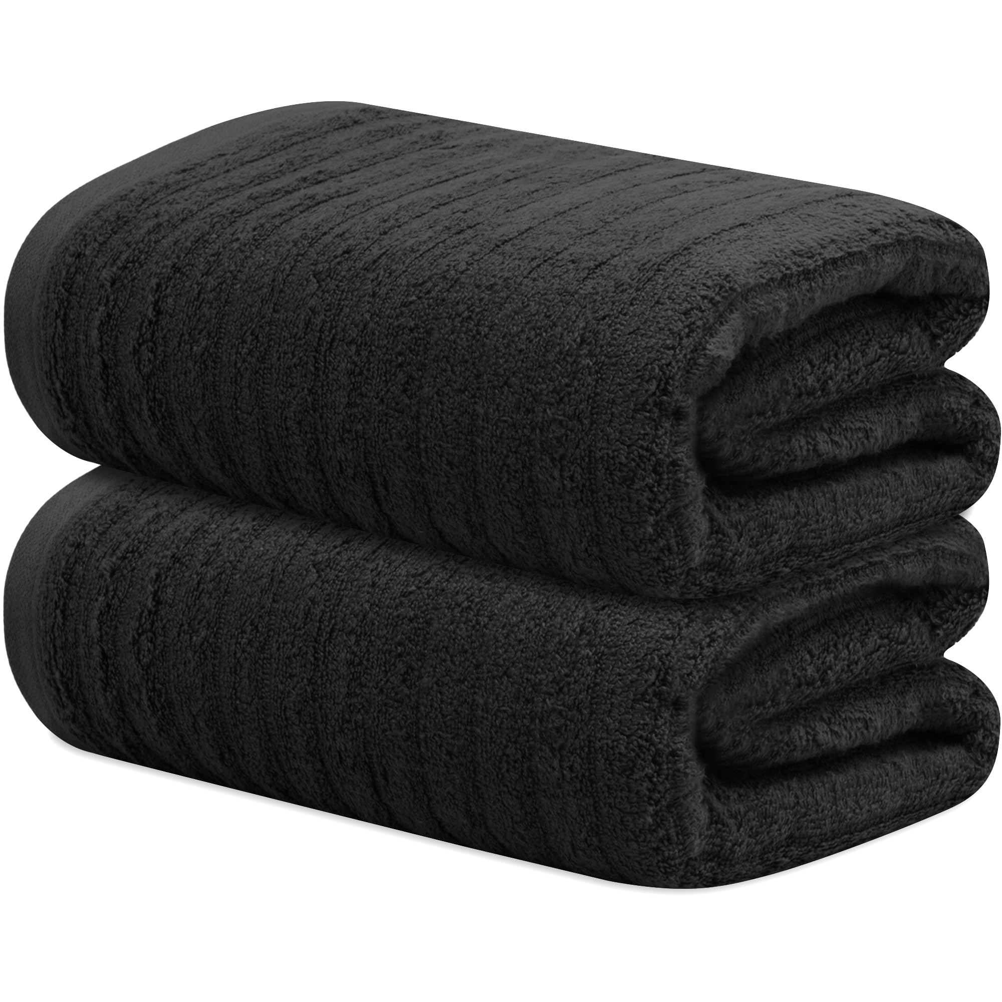 Towelogy Bamboo Bath Towels 70x120cm Quick-Drying Ideal for Adults Gym & Travel OEKO-TEX Certified Also Perfect as Kids Bath Sheet (2