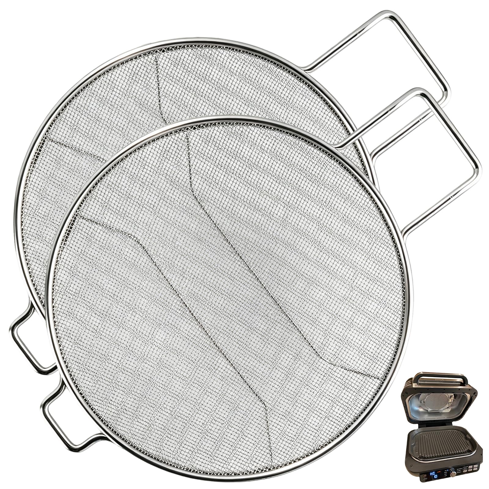 2 Packs Splatter Shield for Ninja IG651 IG600 IG601 Foodi Air Fryer Grill | For ninja ig6…