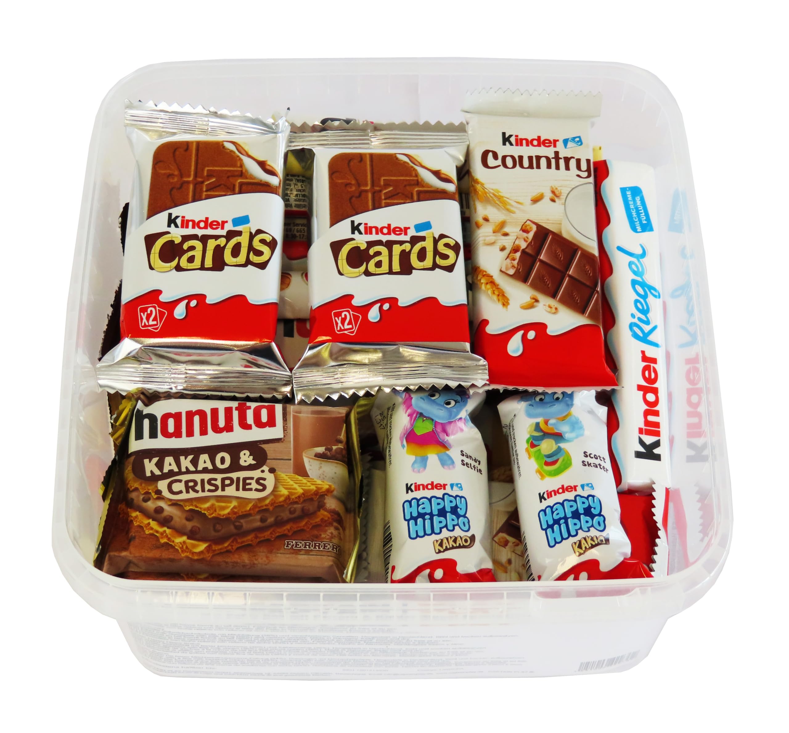 Süßigkeiten – Mix Party Box mit Ferrero Kinder, Duplo & Hanuta Spezialitäten, 1er Pack (1 x 620g)