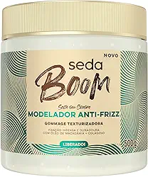 Seda Boom Modelador Antifrizz 4ABC Gommage Texturizadora com Óleo de Macadâmia e Colágeno 500g
