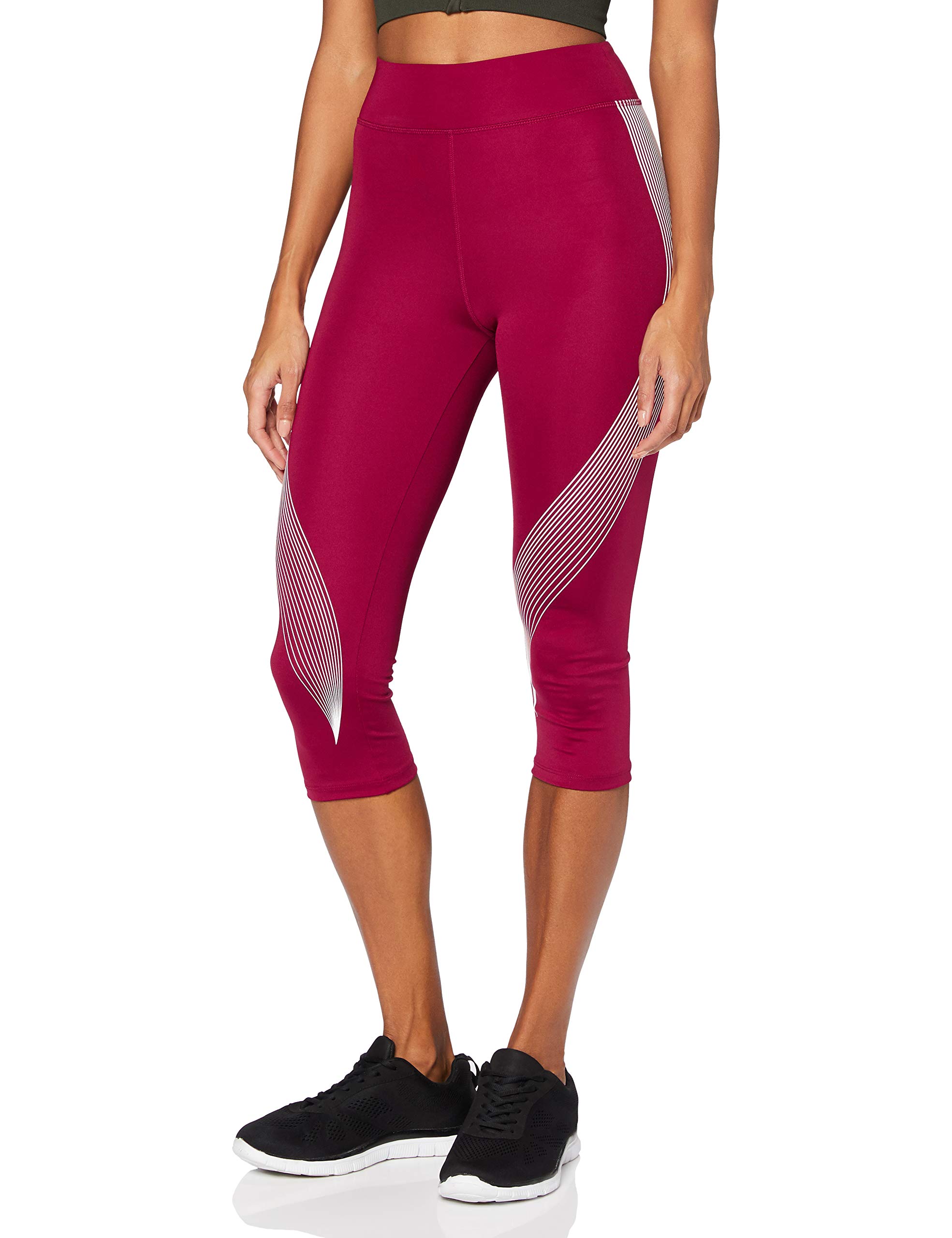 Amazon Essentials Leggings Sportivi Capri con Stampa Donna