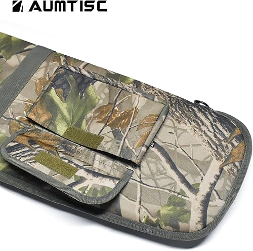 Miniatura 10 de AUMTISC Funda suave para pistola de rifle de 414549 pulgadas, bolsa de transporte para rifles de alcance con correa de hombro ajustable y bolsillo