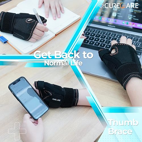 Miniatura 9 de Nueva Férula de Pulgar Actualizada para Mujeres y Hombres, Férula de Pulgar Reversible para el Síndrome del Pulgar Gatillo para Soporte Diurno y