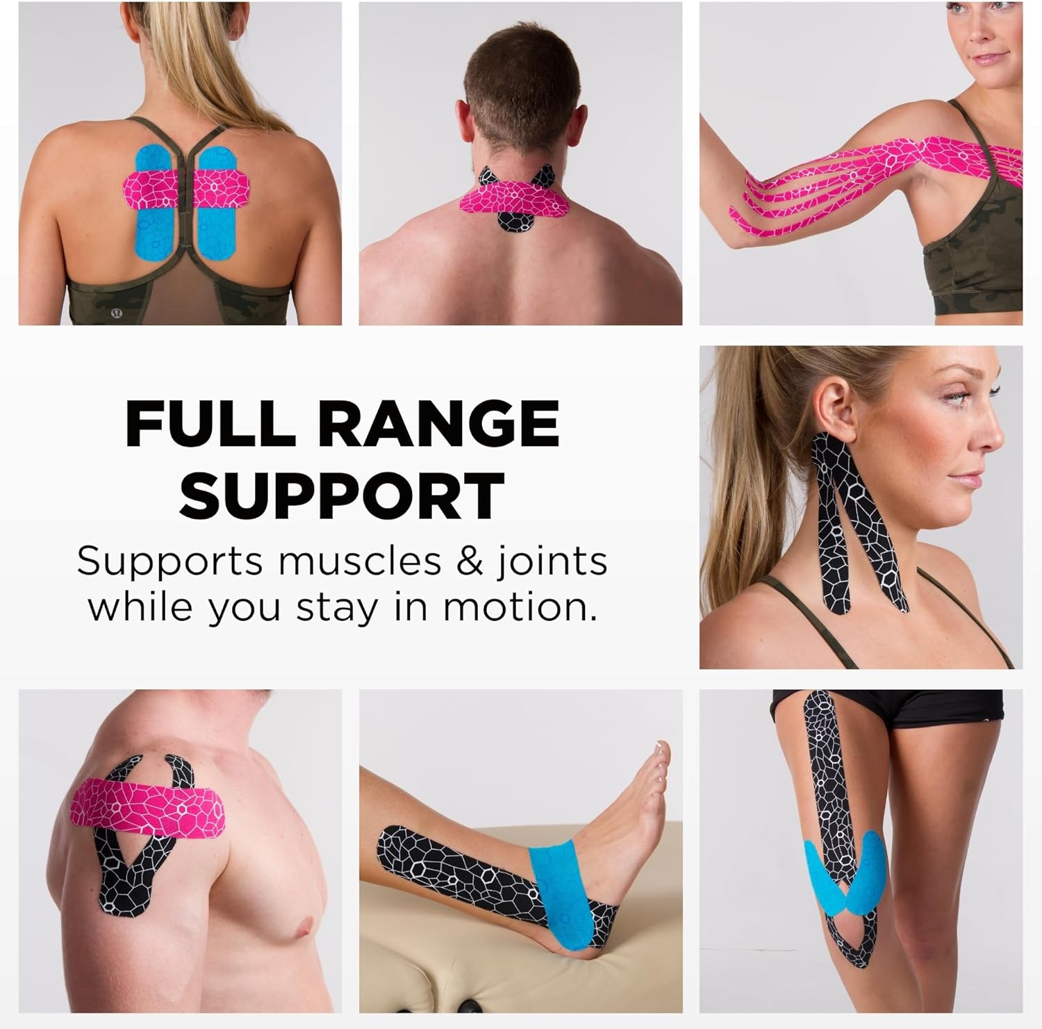 THERABAND Kinesiology Tape, Roll, with XactStretch Indicatorsv Water Resistant, Cut-to-Length