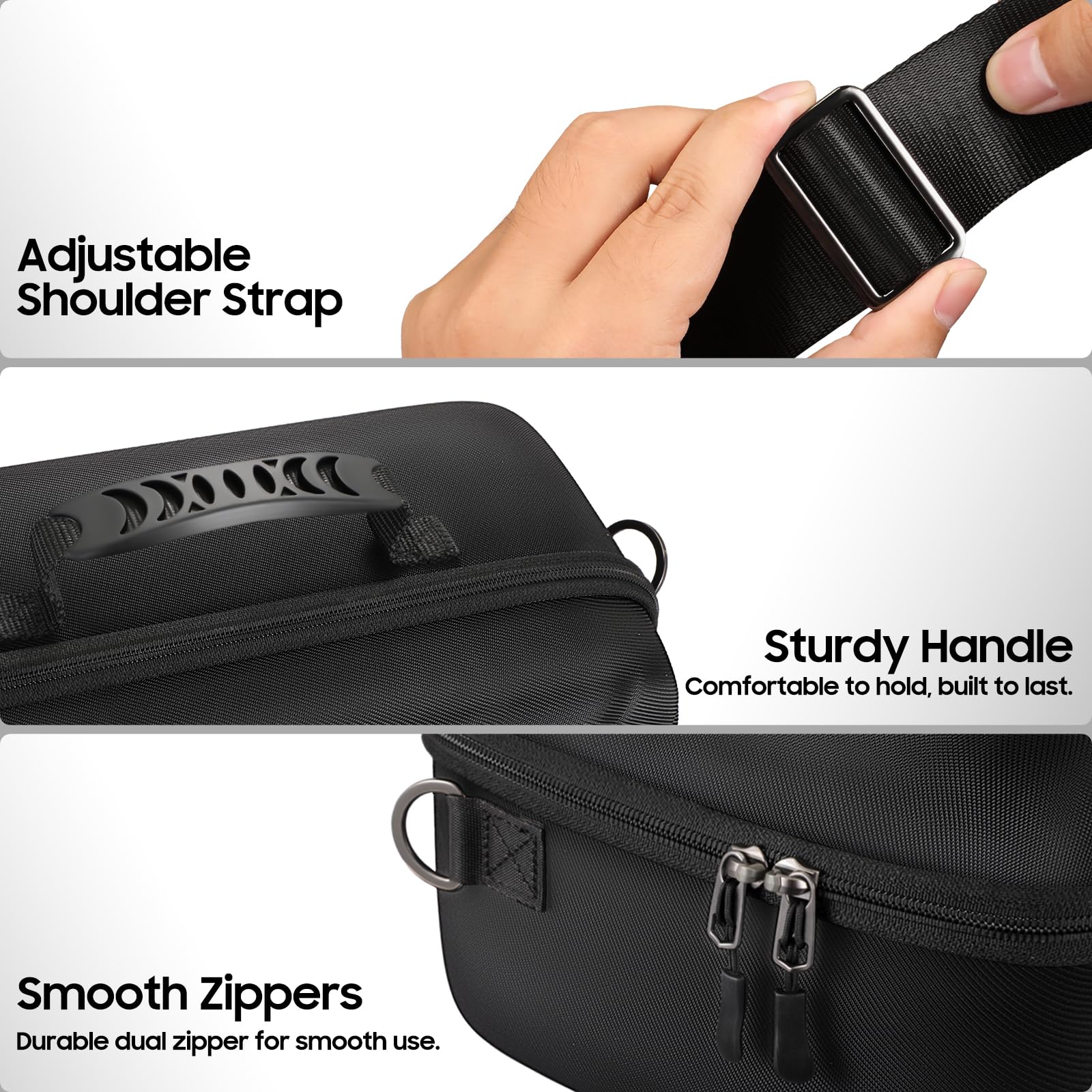 FINTIE Étui pour Nintendo Switch 2 (2025), [Tout-en-Un] Protection Intégrale Étui de Transport avec 23 Emplacements pour Cartes de Jeu, Coque pour Accessoires et Manette Pro, Noir