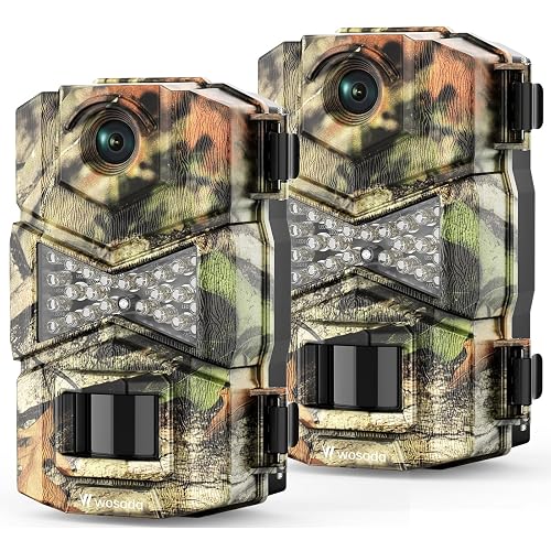 WOSODA 2 Pack Trail Cameras 48MP 1080P HD