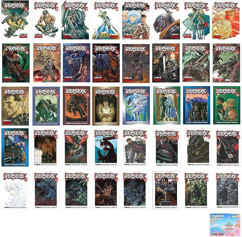 Berserk Manga de Kentaro Miura Vol 1 - 40 Colección completa de 40 libros