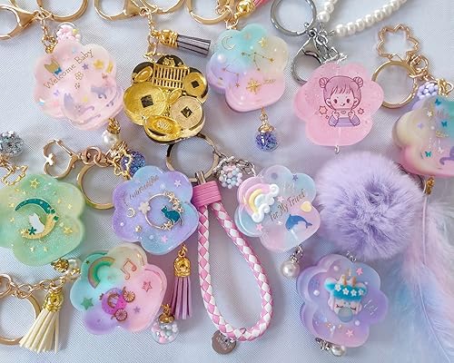 Miniatura 7 de Anlan-angel Molde de silicona de resina de pata, molde de resina de pata de perro y gato, moldes de fundición epoxi con llavero, tornillo, pasadores