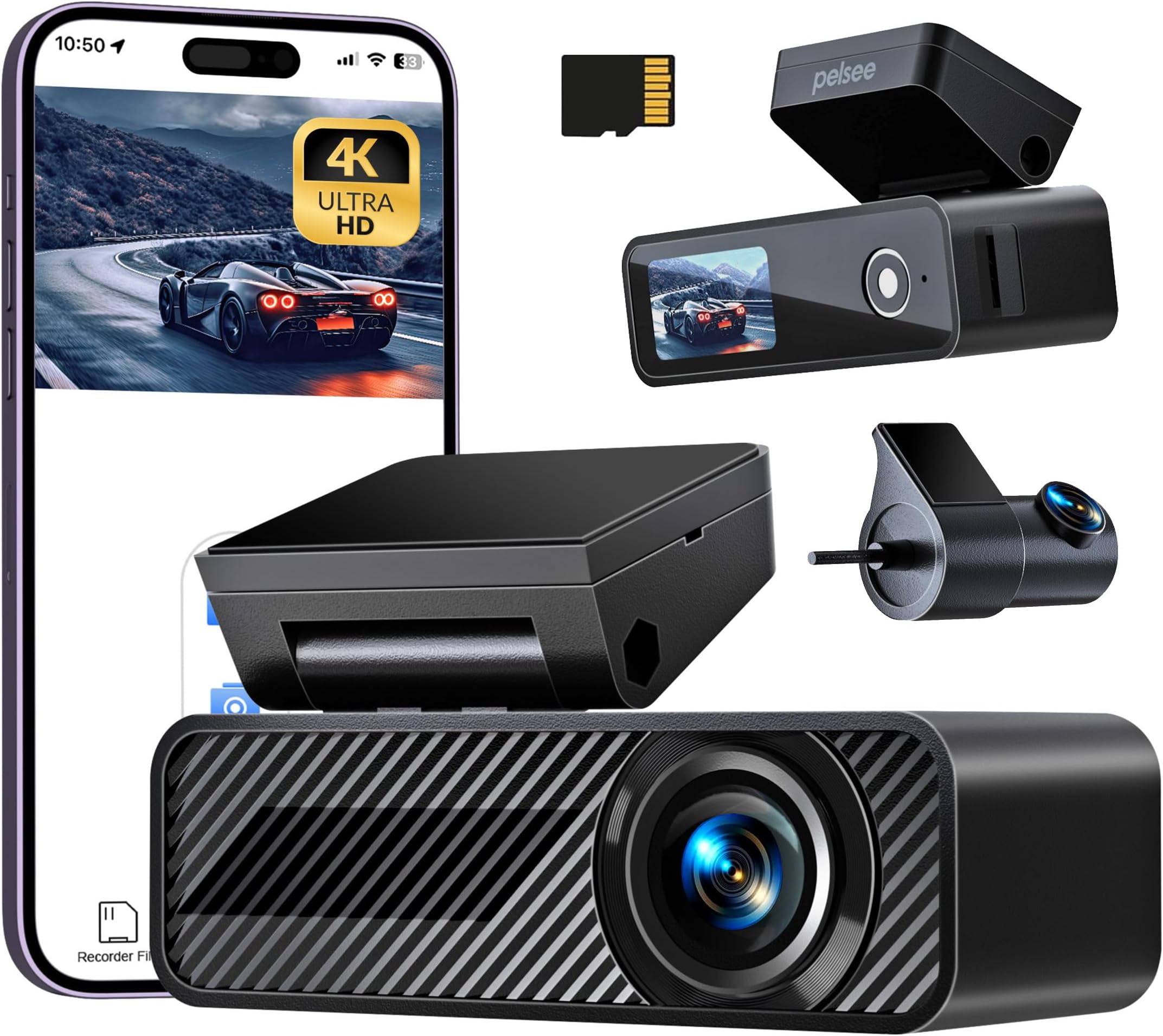 Pelsee P1 Duo 4K Dashcam Mit GPS & 5G WiFi –  Produktbild-Vorschau 5