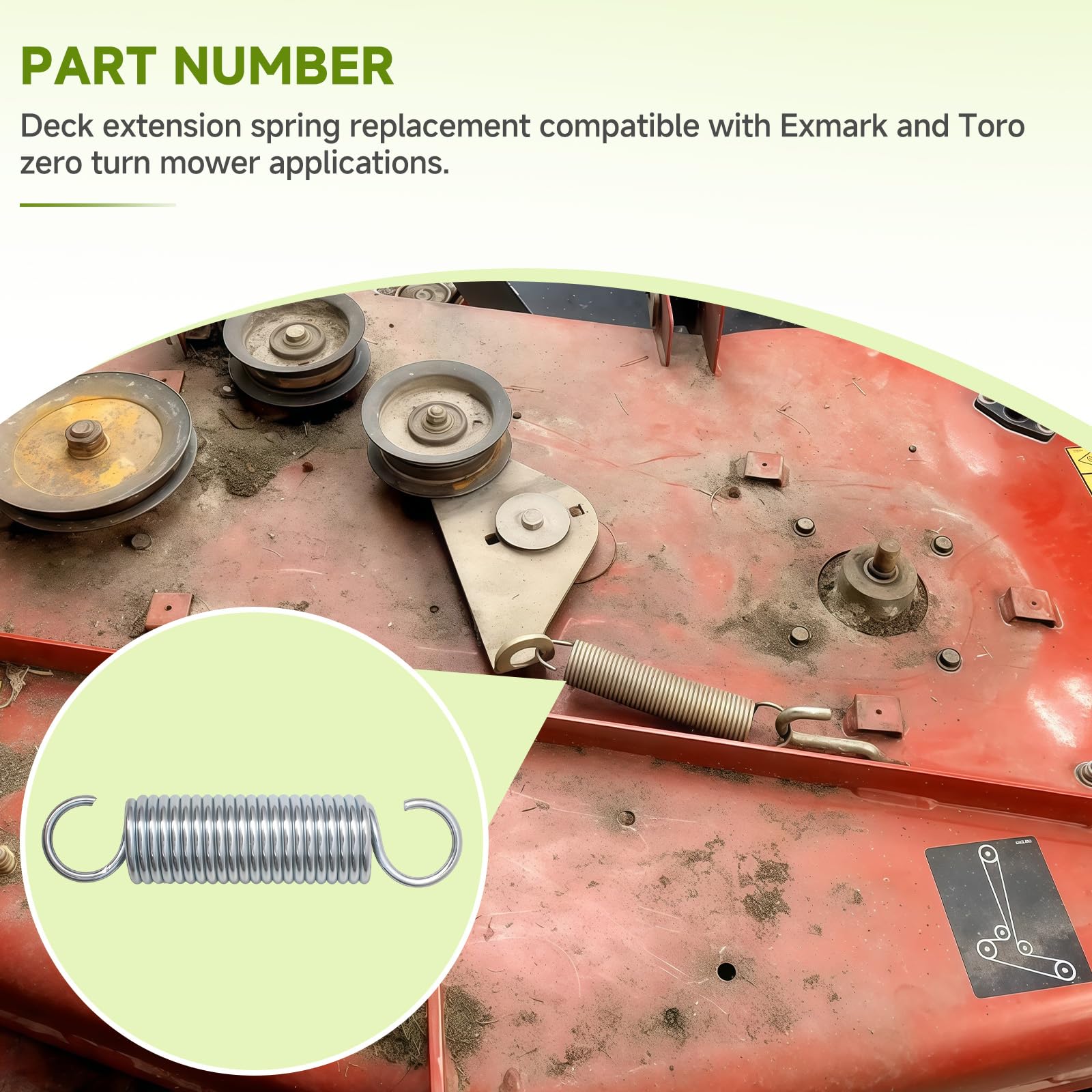 Amazon.com : Filloman 138-7264 Deck Extension Spring Compatible