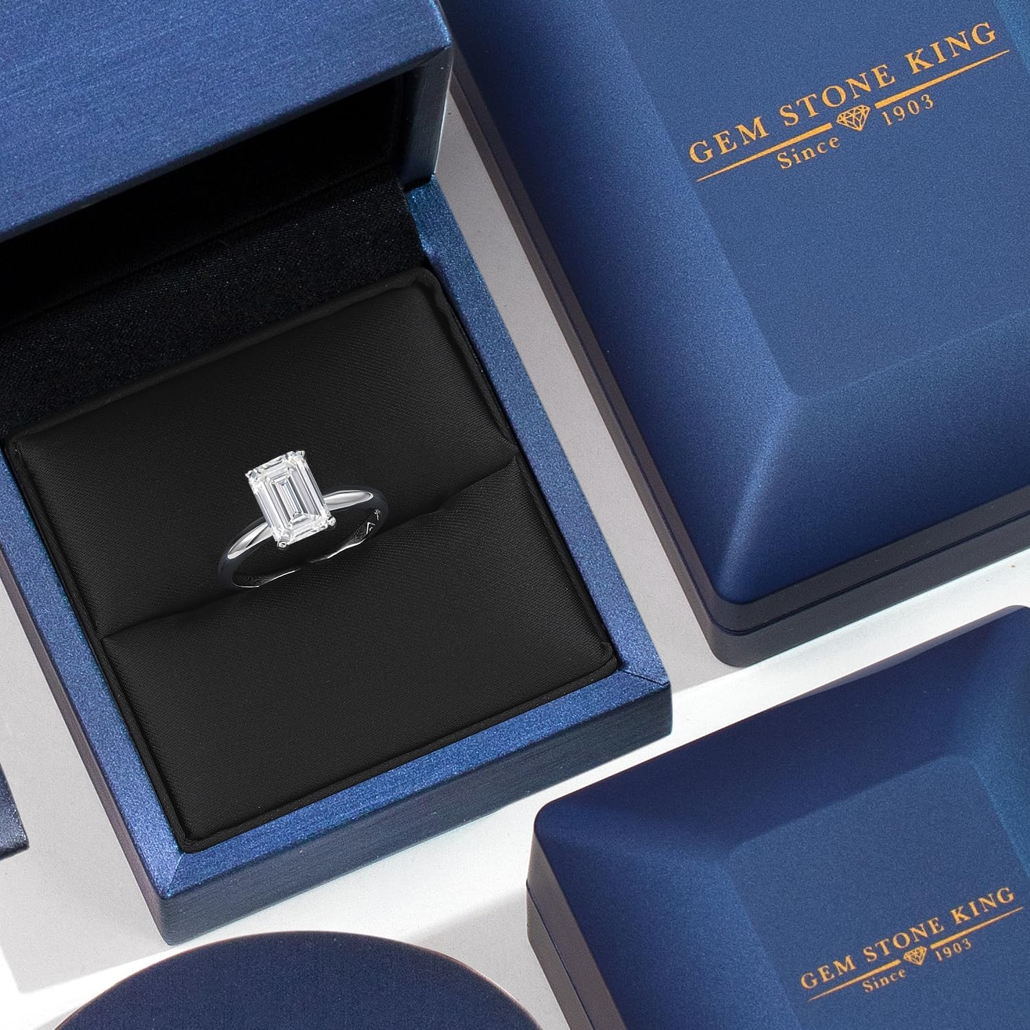 Gem Stone King 3.00 Ct IGI Certified Lab Grown Diamond Solitaire Engagement Ring For Women In 14K White Gold Ring | E-F Color | VS1-VS2 Clarity - Image 5